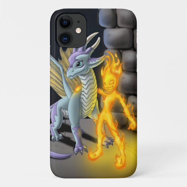 Capa Para iPhone 11 Elemento de incêndio e dragão (Verso)