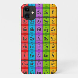 Capa Para iPhone 11 Elementos da Mesa periódica