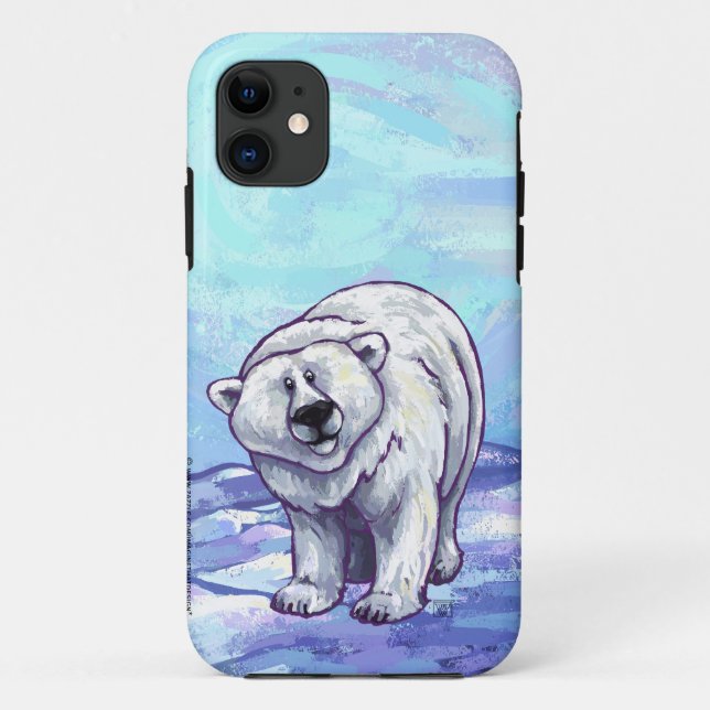 Capa Para iPhone 11 Eletrônicos de Urso Polar (Verso)