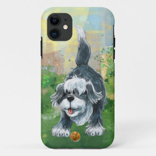 Capa Para iPhone 11 Eletrônicos desgrenhado do cão de carneiros