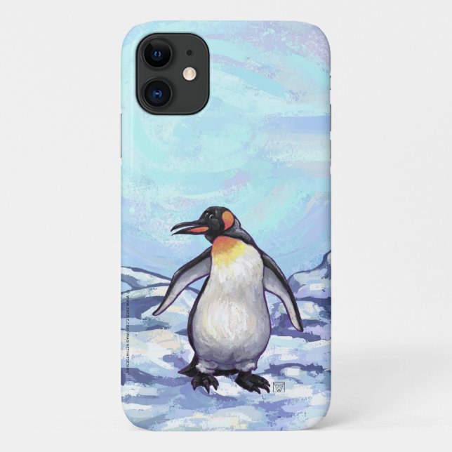 Capa Para iPhone 11 Eletrônicos Penguin (Verso)