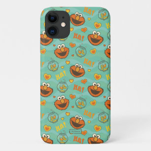 Capa Para iPhone 11 Elmo e Goldfish Pattern