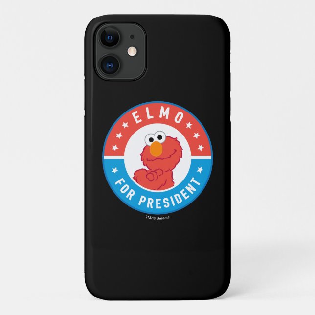 Capa Para iPhone 11 Elmo para Presidente Crachá (Verso)