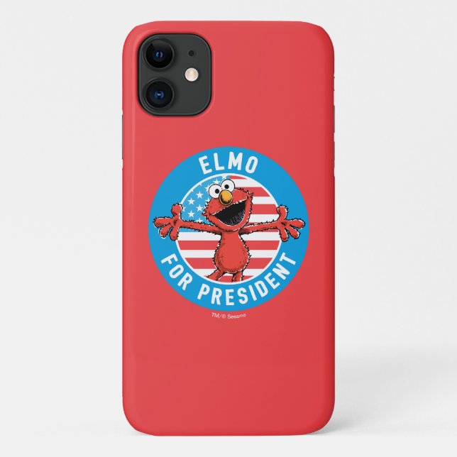 Capa Para iPhone 11 Elmo Presidente - Bandeira (Verso)