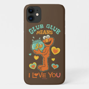 Capa Para iPhone 11 Elmo segurando seu peixe dourado de estimação