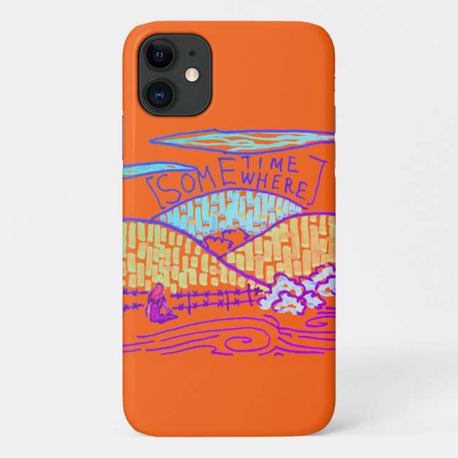 Capa Para iPhone 11 Em algum lugar / Algum tempo (Verso)