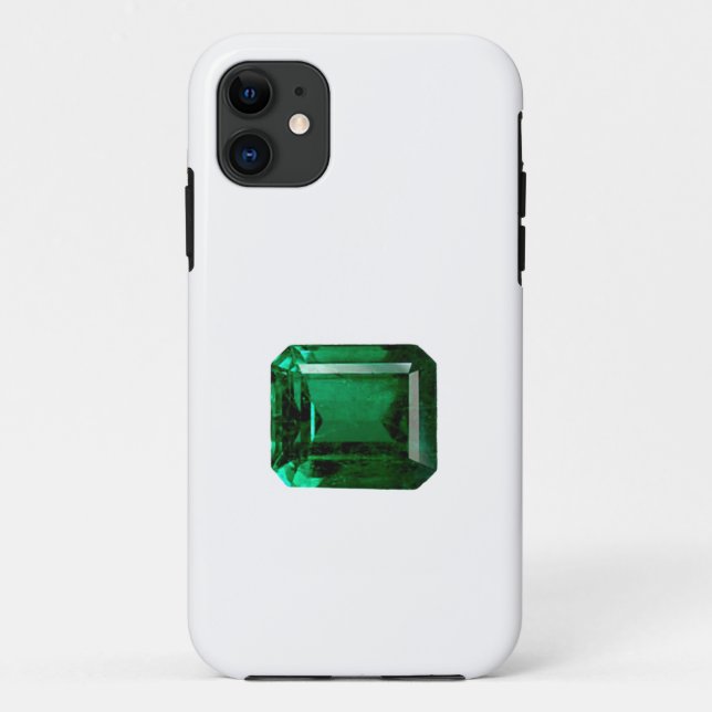 Capa Para iPhone 11 Emerald Gemstone Green (Verso)
