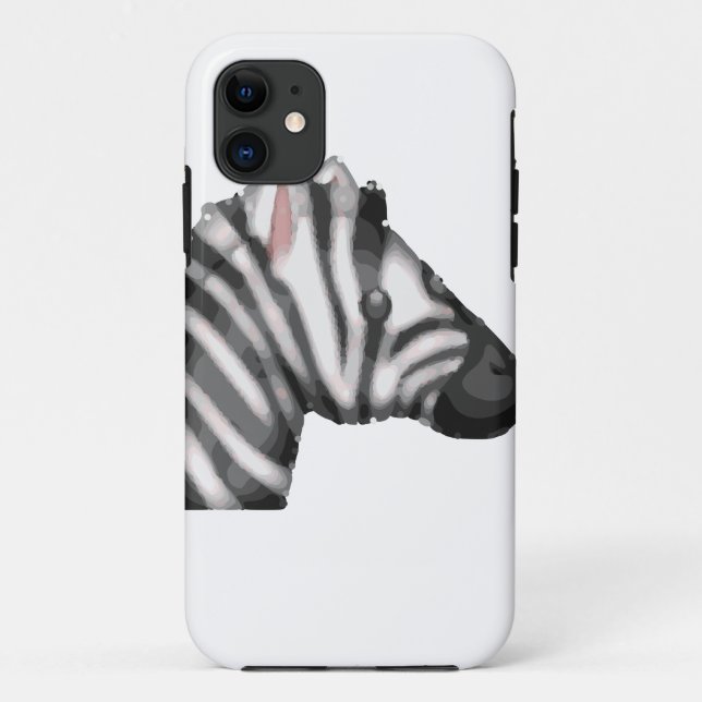Capa Para iPhone 11 emoji zebra (Verso)