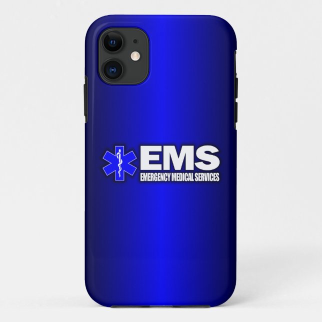 Capa Para iPhone 11 EMS - Serviços médicos de emergência (Verso)