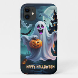 Capa Para iPhone 11 Encantando a design de Halloween.