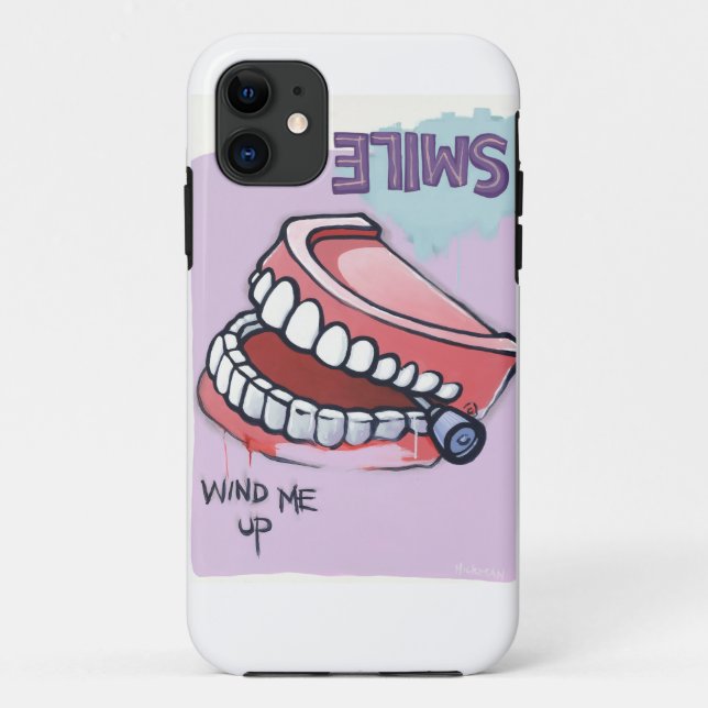 Capa Para iPhone 11 Enche-me o brinquedo de dentes de bate-papo (Verso)