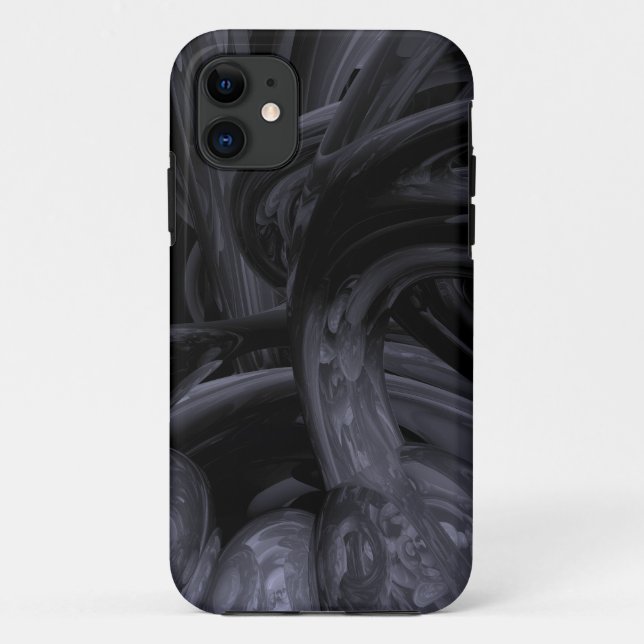 Capa Para iPhone 11 Enegreça para fora o abstrato (Verso)