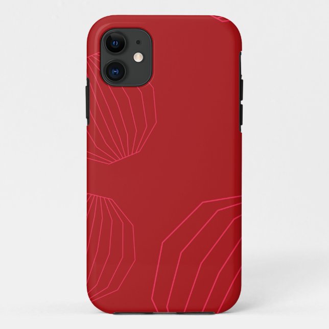 Capa Para iPhone 11 Enfeites de natal simples, modernos e fluentes (Verso)