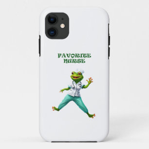 Capa Para iPhone 11 enfermeira 4 sapo, presente de Natal, gerado AI