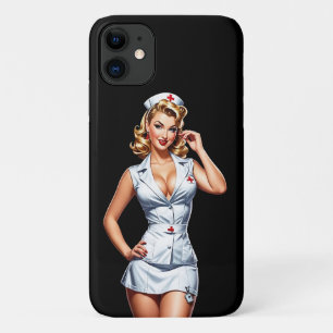Capa Para iPhone 11 Enfermeira digital em vintage