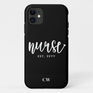 Capa Para iPhone 11 Enfermeiro Personalizado Enfermeiro Est Typografia