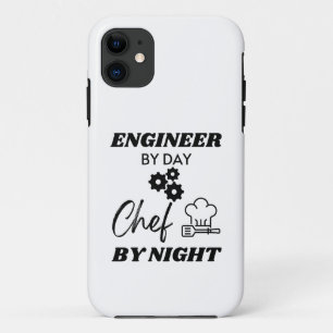 Capa Para iPhone 11 Engenheiro por dia Chef de noite