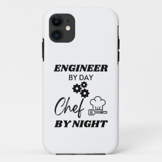 Capa Para iPhone 11 Engenheiro por dia Chef de noite