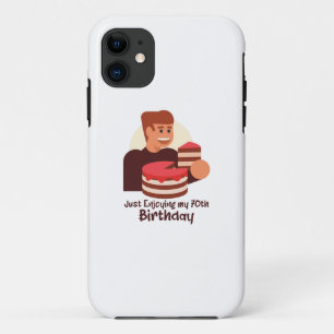 Capa Para iPhone 11 engraçado, apenas curtindo meus discursos de 70