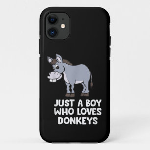Capa Para iPhone 11 Engraçado, apenas um menino que ama burros