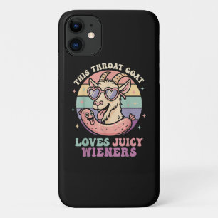 Capa Para iPhone 11 Engraçado Este Bode de Garganta Ama Cachorros Quen