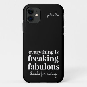 Capa Para iPhone 11 Engraçado, fabuloso negro sarcástico