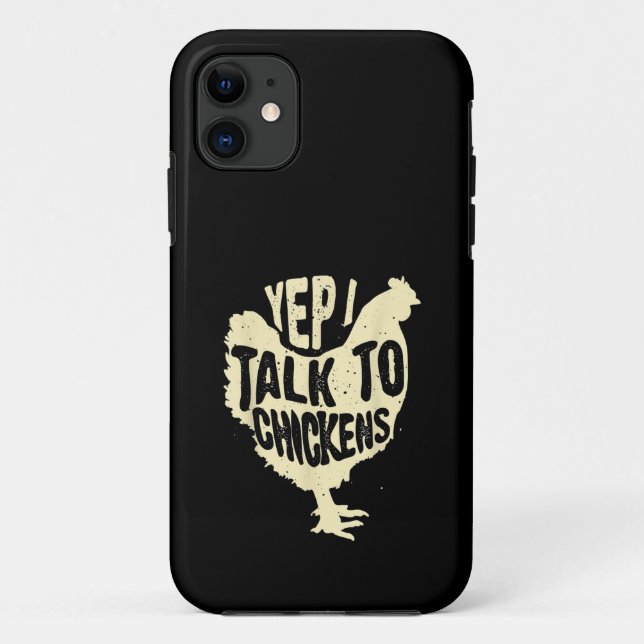 Capa Para iPhone 11 Engraçado, Falo Com Galinhas Que Dão Um Animal Leg (Verso)
