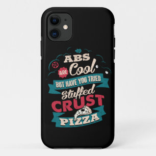 Capa Para iPhone 11 Engraçado Humor de Workout, Abs vs Pizza, Novidade