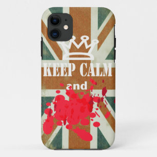 Capa Para iPhone 11 Engraçado mantenha o iphone calmo 5 cobrir