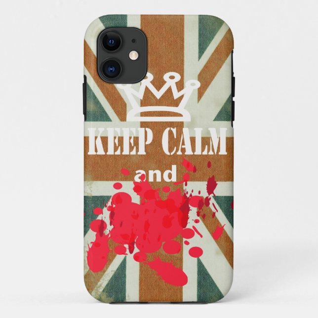 Capa Para iPhone 11 Engraçado mantenha o iphone calmo 5 cobrir (Verso)