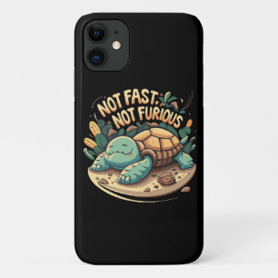 Capa Para iPhone 11 Engraçado Não Rápido Não Furioso
