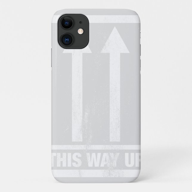 Capa Para iPhone 11 Engraçado, por aqui. (Verso)