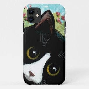 Capa Para iPhone 11 Engraçado Tuxedo Cat Creationarts Case-Mate iPhon