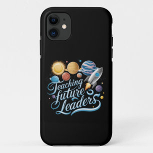 Capa Para iPhone 11 Ensinando Futuros Líderes Espaço Planeta Professor