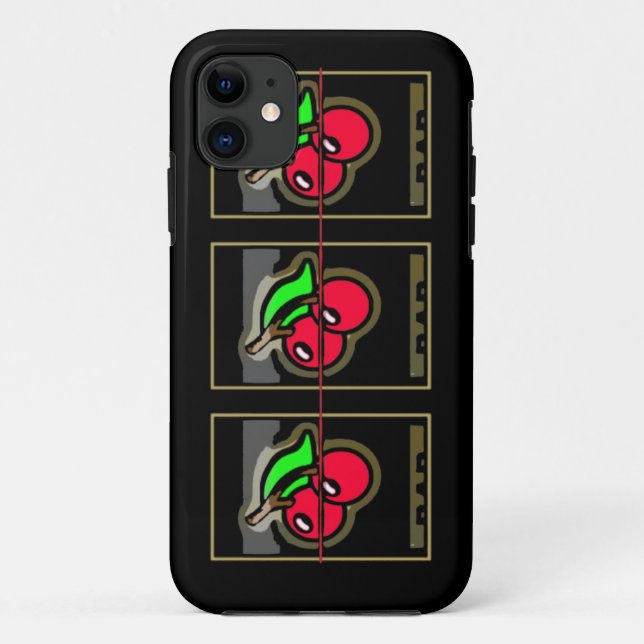 Capa Para iPhone 11 Entalhe Machne das cerejas selvagens (Verso)
