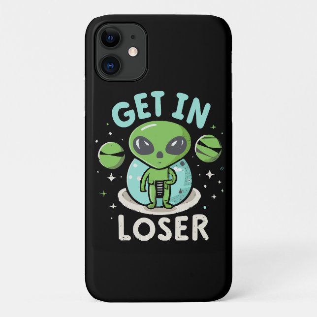 Capa Para iPhone 11 Entre Perdedor OVNI Alien Divertido (Verso)