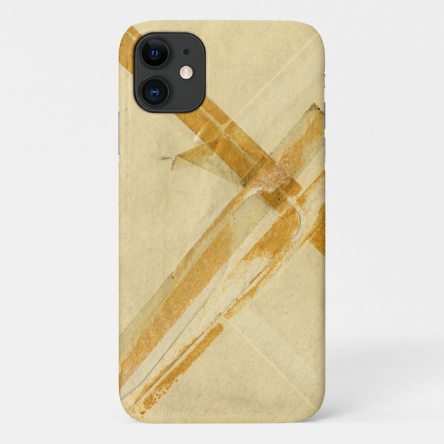 Capa Para iPhone 11 Envelope usado antigo e fita adesiva (Verso)