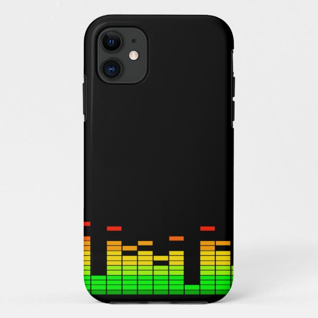 Capa Para iPhone 11 Equalizador Vibes do Beat of DJ Music (Verso)