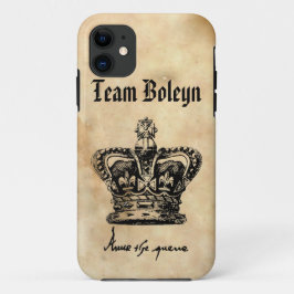 Capa Para iPhone 11 Equipe Bolena - Coroa e Assinatura de Anne
