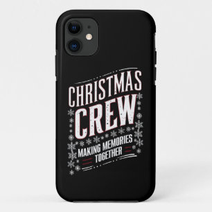 Capa Para iPhone 11 Equipe de Natal Família Combinando Esquadrão de Na