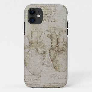 Capa Para iPhone 11 Esboços humanos da anatomia do coração de da Vi