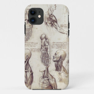 Capa Para iPhone 11 Esboços médicos de Leonardo da Vinci, partes do