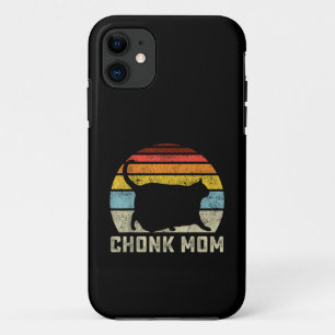 Capa Para iPhone 11 Escala de Mãe de Gato Gordinho Meme Engraçado Esti