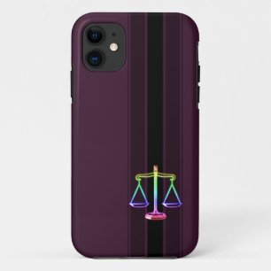 Capa Para iPhone 11 Escalas coloridas da lei de justiça  
