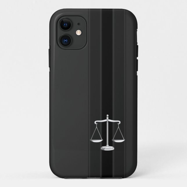 Capa Para iPhone 11 Escalas de justiça (Verso)