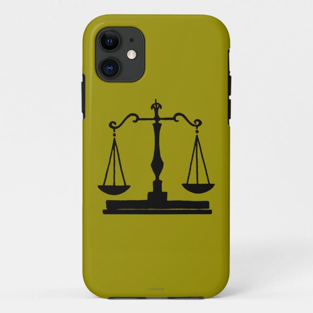 Capa Para iPhone 11 Escalas de justiça (Verso)
