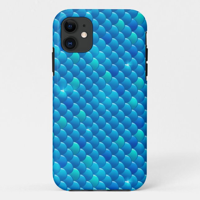Capa Para iPhone 11 escamas de peixe (Verso)