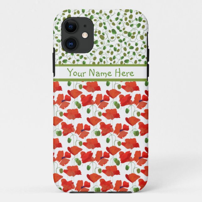 Capa Para iPhone 11 Escarlate Poppies Mix'n'Match iPhone 5 Xtreme Case (Verso)
