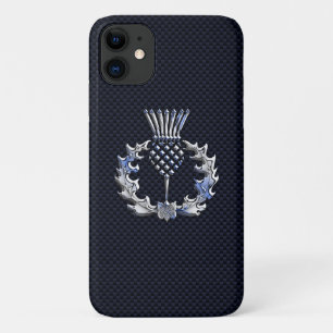 Capa Para iPhone 11 Escocês sobre fibra de carbono como decoro