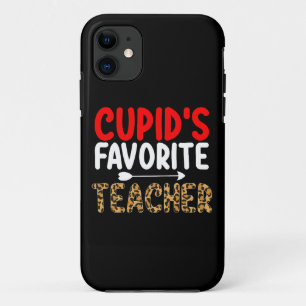Capa Para iPhone 11 Escola da Professora Favorita do Cupido no Dia de